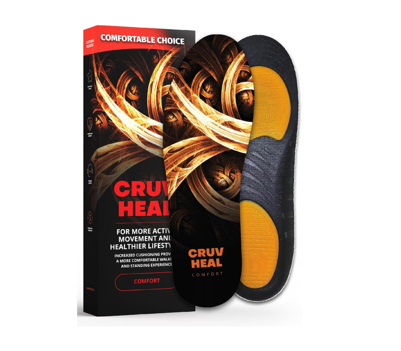 Work Comfort Orthotic Insoles - Anti Fatigue Shoe Insert Men Women - Low Arch Support - Shock Absorption