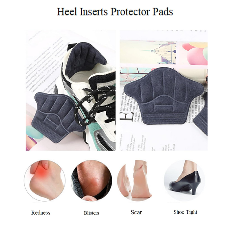 Heel Grips for Shoes That are Too Big - Self-Adhesive Heel Pads for Women & Men | Soft Shoe Inserts to Prevent Slipping