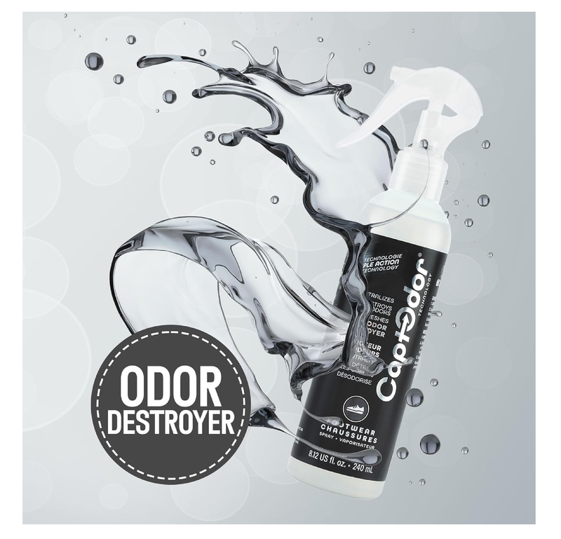 Foot Odor Destroyer Spray Carry-on Bottles (8.12 Fl Oz / 240 ml), Foot Gears Odor Eliminator & Deodorizer