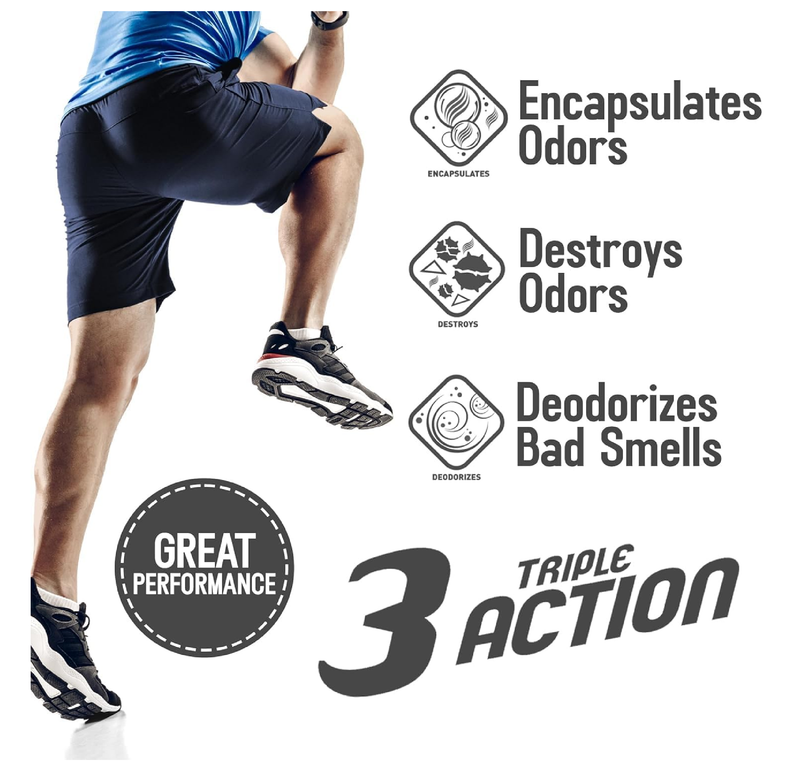 Foot Odor Destroyer Spray Carry-on Bottles (8.12 Fl Oz / 240 ml), Foot Gears Odor Eliminator & Deodorizer