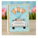 Cars And Balloons Frame Cutting Dies For DIY Embossing Card Making