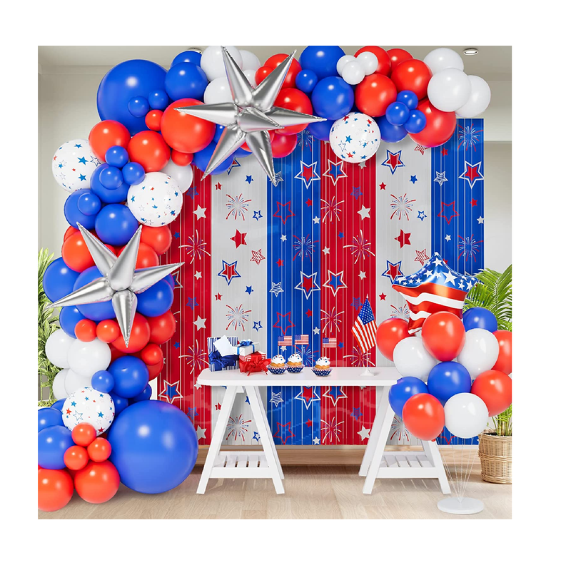 BinaryABC 4th Of July Balloons – 30 Pack Patriotic Latex Balloons For Memorial Day & Veterans Day Decor
