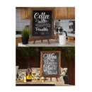 Chalkboard Sign Easel Stand Set