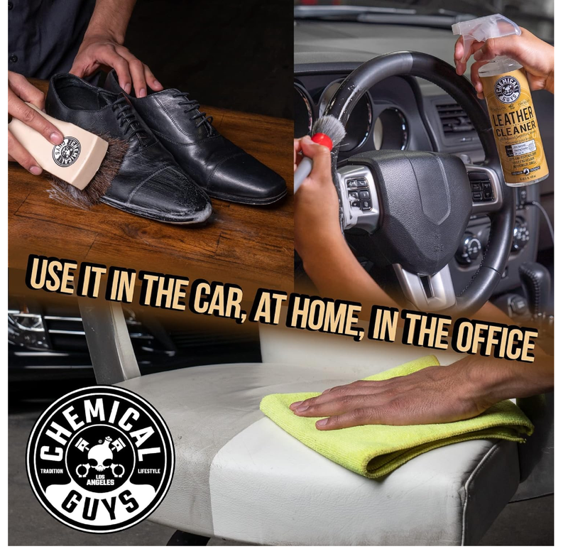 Chemical Guys SPI_109_16 Leather Cleaner and Conditioner Kit for Use on Leather Apparel, Furniture, Car Interiors,