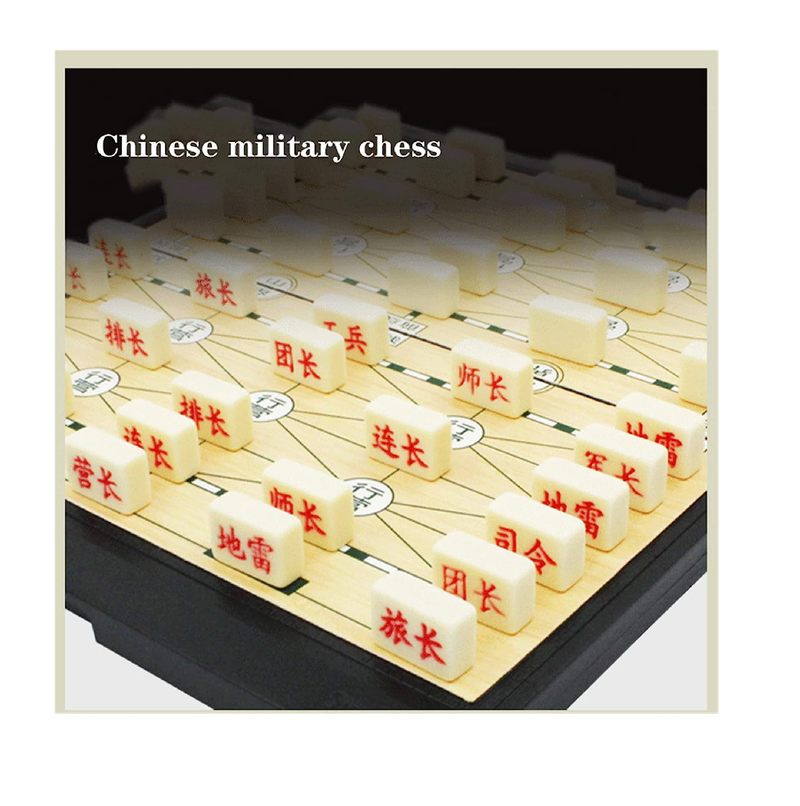 Chinese Army Chess Military Chess Chinese Table Game Chess Foldable Extended Board Luzhanqi Junqi Professional