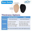 Chiroplax High Heel Cushion Inserts Pads (4 Pairs) Suede Ball of Foot Forefoot Metatarsal Anti Slip Shoe Insoles for Women