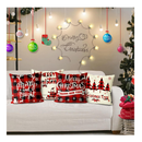 TGOOD Christmas Decorations Pillow Covers 18x18 Set of 4 Red Black Buffalo Check Plaid Pillow Cases Christmas Decor Pillow Covers for Sofa Couch Christmas Decorations Clearance Indoor Outdoor