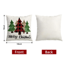 Christmas Decorations Throw Pillow Covers 18x18 Set of 4 Red Black Buffalo Plaid Christmas Tree Truck Snowman Farmhouse Christmas Decor,Xmas,Decorations