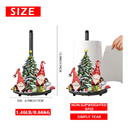 Christmas Gnome Paper Towel Holder Metal, Christmas Gnome Decorations Indoor Home, Bathroom Kitchen Decor Paper Holder Stand Lage 6.7x6.7x13.4 Inch, Christmas Tree Winter Farmhouse Countertops Decor
