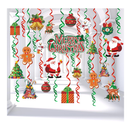 Christmas Party Decorations Indoor Set: 21pcs Christmas Hanging Foil Swirl Decorations Set Xmas Snowman Elk Sign Hanging Foil Swirls Ceiling Decor for Indoor Christmas Holiday Birthday Party Supplies