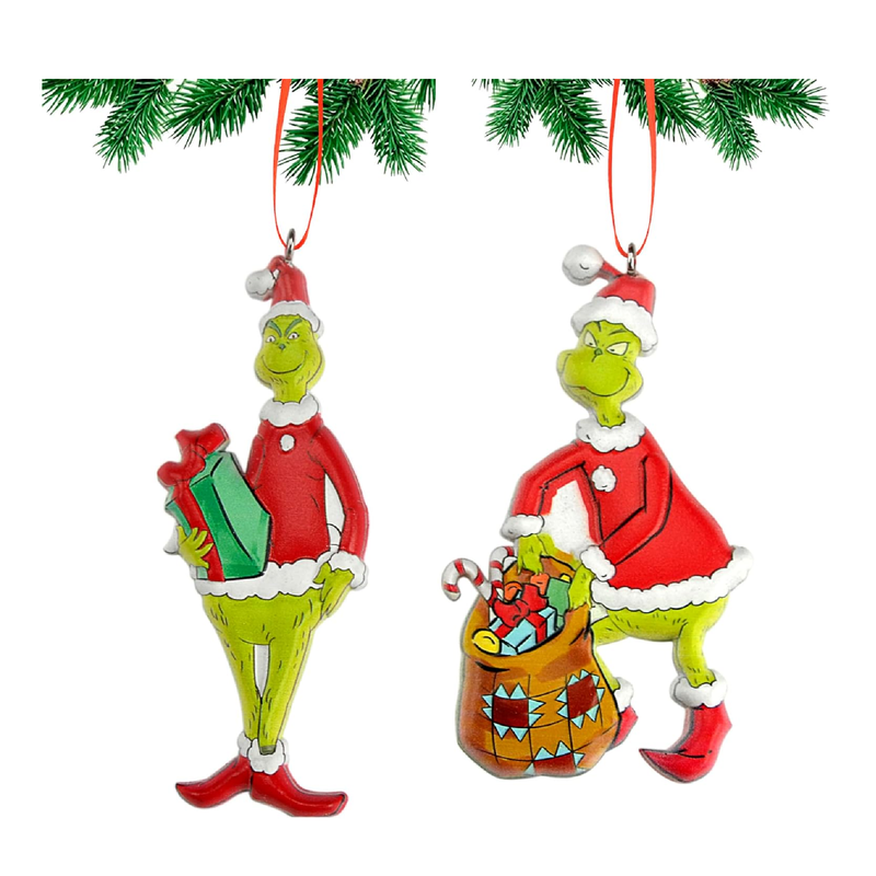 Christmas Tree Ornaments Decorations - 2 Pcs Resin Christmas Hangings Ornaments for Christmas Tree, Christmas Tree Decor for Indoors Home Decor (Style - 5)