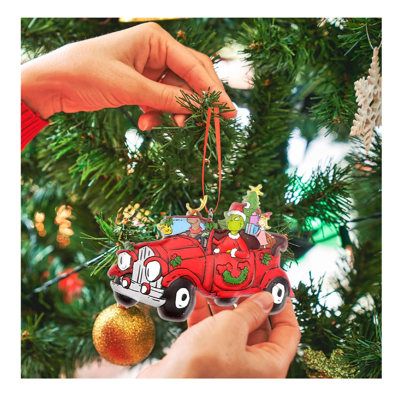 Christmas Tree Ornaments Decorations - 2 Pcs Resin Christmas Hangings Ornaments for Christmas Tree, Christmas Tree Decor for Indoors Home Decor (Style - 7)