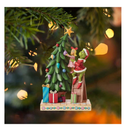 Christmas Tree Ornaments,Funny Greengrinch Hanging Ornaments Christmas Decorations, Cute Acrylic Green Christmas Tree Decorations Ornament (Christmas-P)