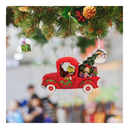 Christmas Tree Ornaments,Funny Greengrinch Hanging Ornaments Christmas Decorations, Cute Acrylic Green Christmas Tree Decorations Ornament (AA)