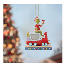 Christmas Tree Ornaments,Funny Greengrinch Hanging Ornaments Christmas Decorations, Cute Acrylic Green Christmas Tree Decorations Ornament (B)