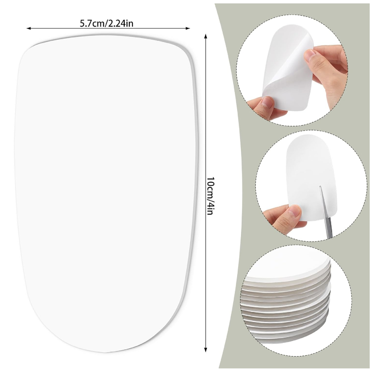 Chunful 12 Pairs Heel Tape Shoe Tape for Inside Shoes Sticky Inside Shoes Double Sided Shoe Tape for High Heels