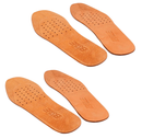 Genuine Leather Shoe Insoles, Absorbent Ultra Thin Pigskin Leather Insoles Break in and Conform to The Shape of Feet
