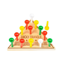 Classic Wooden Triangle Board Games Great for Prizes 4.5" Single