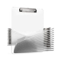 Bulk Pack of 25 Clear Plastic Clipboards | Clear Acrylic With Low-Profile Metal Clip