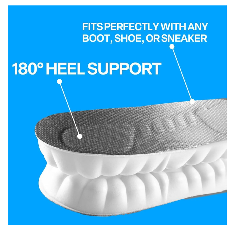 Insoles - Super Soft Orthopedic for Women & Men, 4D Cloud Technology, Arch-Support,
