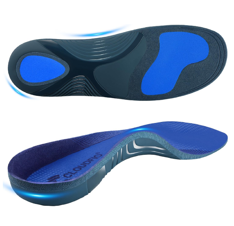 Plantar Fasciitis Insoles for Men Women,High Arch Support for Pain Relief,Shoe Inserts Orthotic for Flat Feet,Work Boot Insoles