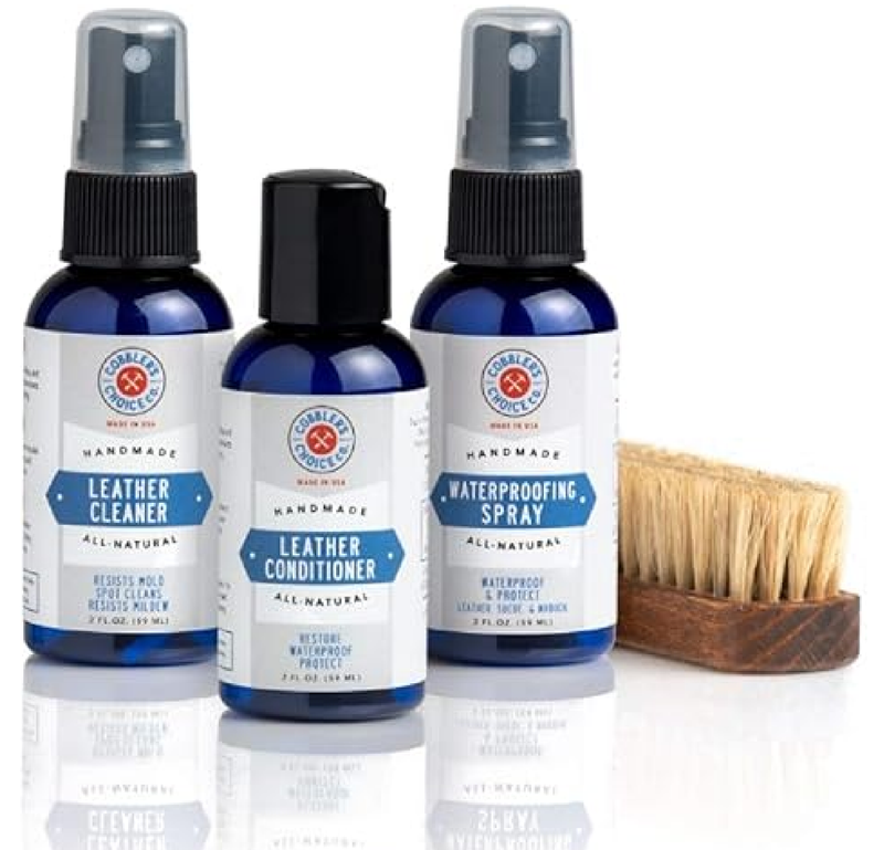 Cobbler's Choice Shoe Care Travel Kit - Travel Friendly Shoe Care Kit, Clean Ingredients, Effective Results!