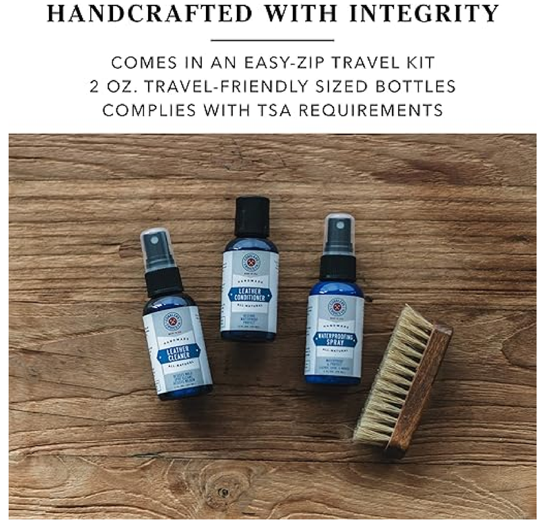Cobbler's Choice Shoe Care Travel Kit - Travel Friendly Shoe Care Kit, Clean Ingredients, Effective Results!