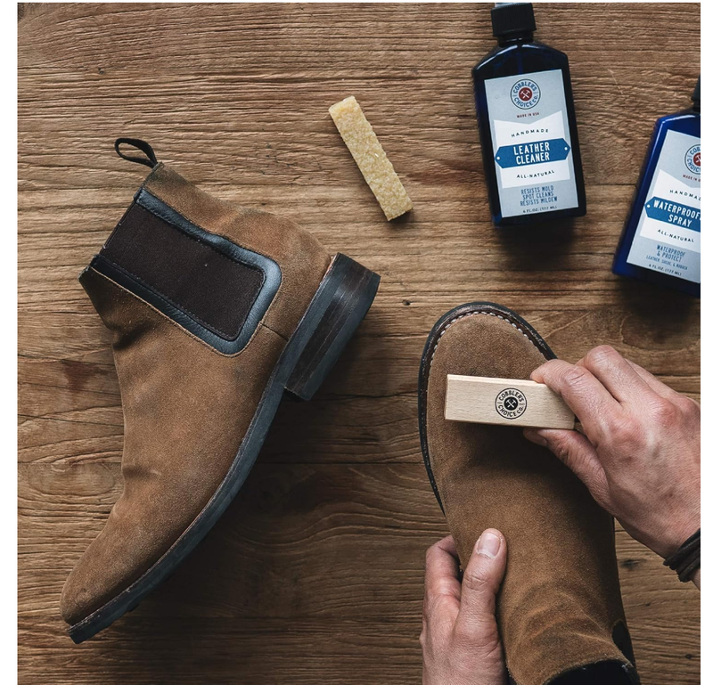 Suede Brush and Eraser - Suede Cleaner - Safe on Suede and Nubuck. Effectively Cleans and Restores Nap - Cobbler's Choice