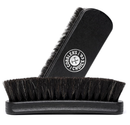 Premium Shoe Brush - Horsehair Shoe Brush - Concaved Handle for Premium Grip, Black