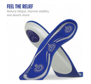 Tri-Balance Gel Orthotic Insoles for Men, 3/4 Length Inserts for Men’s Shoe Sizes 8-12, 1 Pack