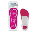 Comfort Zone Tri-Balance Gel Orthotic Insoles for Women, 3/4 Length Insoles,