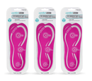 Comfort Zone Tri-Balance Gel Orthotic Insoles for Women, 3/4 Length Insoles,