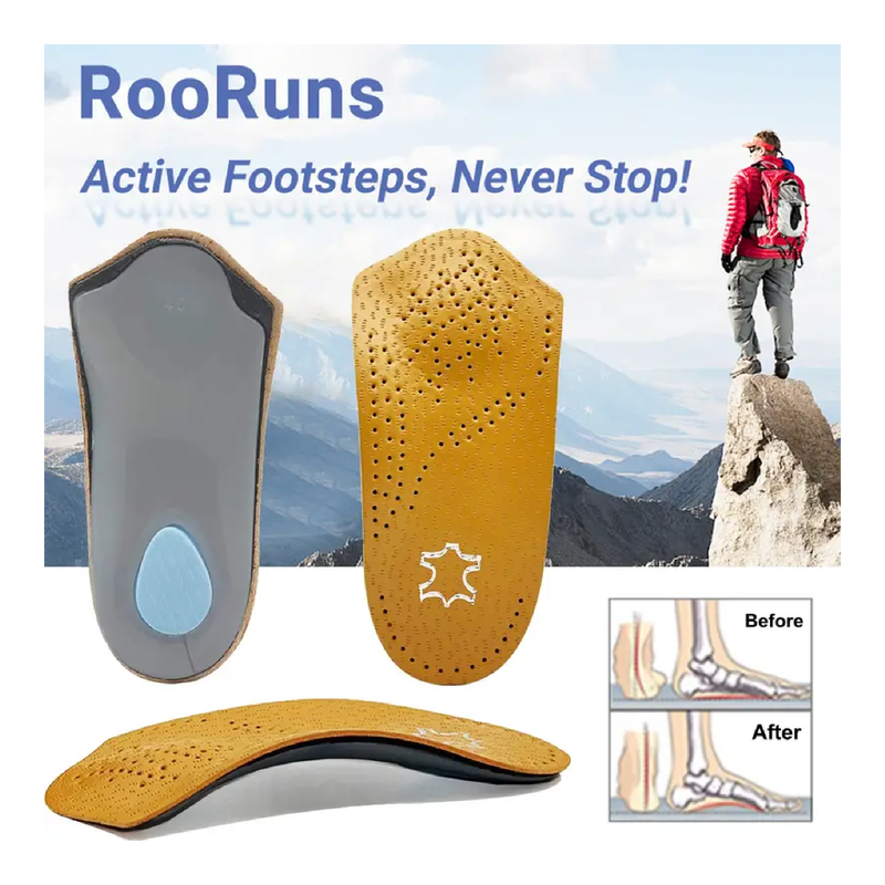 Comfortable Insole with Plantar Fasciitis Support and Metatarsal Pad for All Shoes