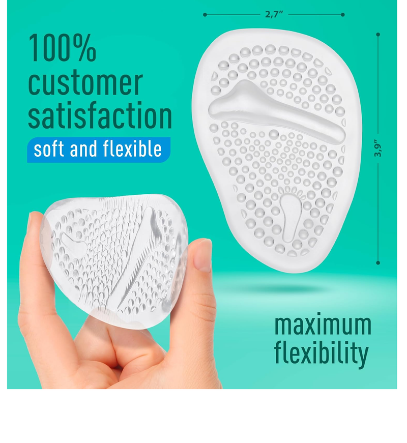 Metatarsal Pads 3 Pairs - Ball of Foot Cushion - Soft Cushion Design - Shock Absorbing