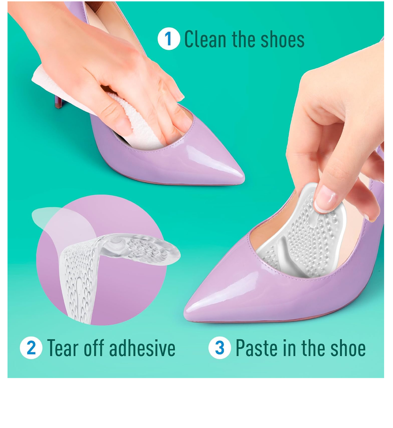 Metatarsal Pads 3 Pairs - Ball of Foot Cushion - Soft Cushion Design - Shock Absorbing