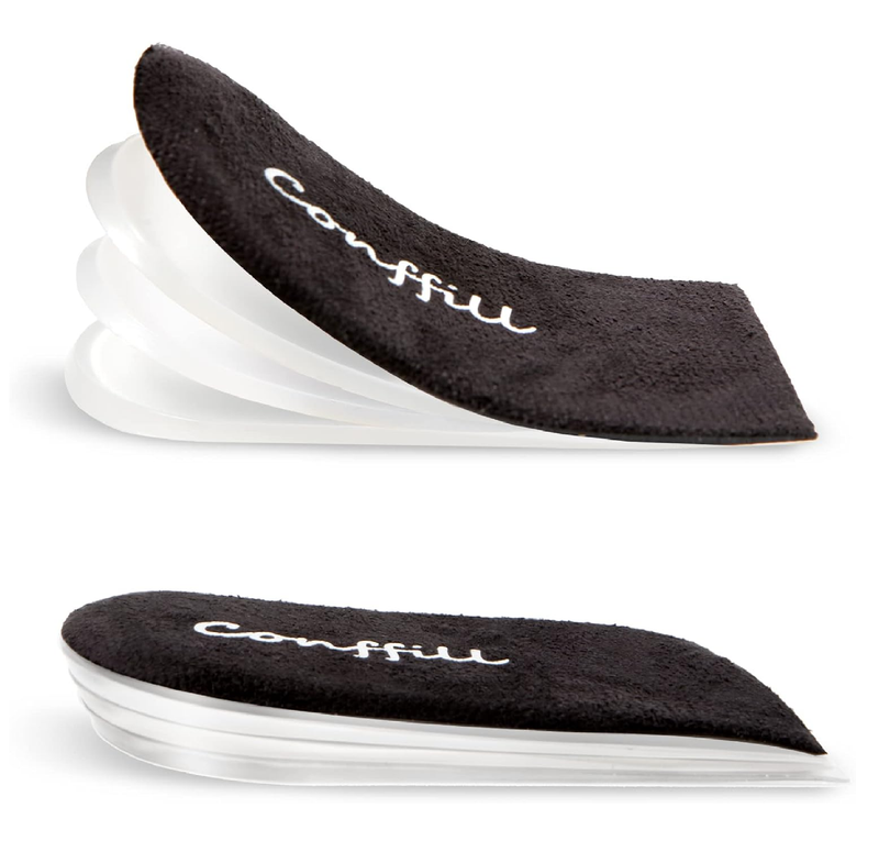Adjustable Orthopedic Heel Lift Inserts Gel Height Increase Insoles for Women Men Leg Length Discrepancy,