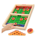 Coogam Fast Sling Puck Game Wooden Sling Football Shot Board Game Large Table Interaction Speed Track Toy for Party Home Family Parents-Child Boys Girls Adult