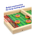 Coogam Fast Sling Puck Game Wooden Sling Football Shot Board Game Large Table Interaction Speed Track Toy for Party Home Family Parents-Child Boys Girls Adult