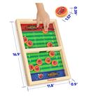 Coogam Fast Sling Puck Game Wooden Sling Football Shot Board Game Large Table Interaction Speed Track Toy for Party Home Family Parents-Child Boys Girls Adult