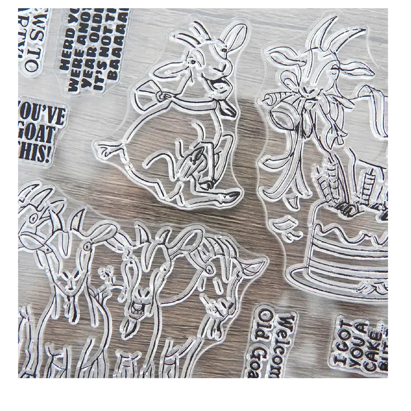 Cow Clear Rubber Stamps With Rich Expressions For Scrapbooking Decorative Crafts