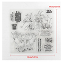 Cow Clear Rubber Stamps With Rich Expressions For Scrapbooking Decorative Crafts