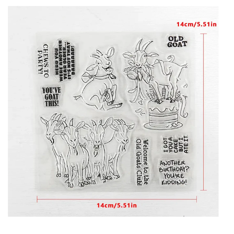 Cow Clear Rubber Stamps With Rich Expressions For Scrapbooking Decorative Crafts