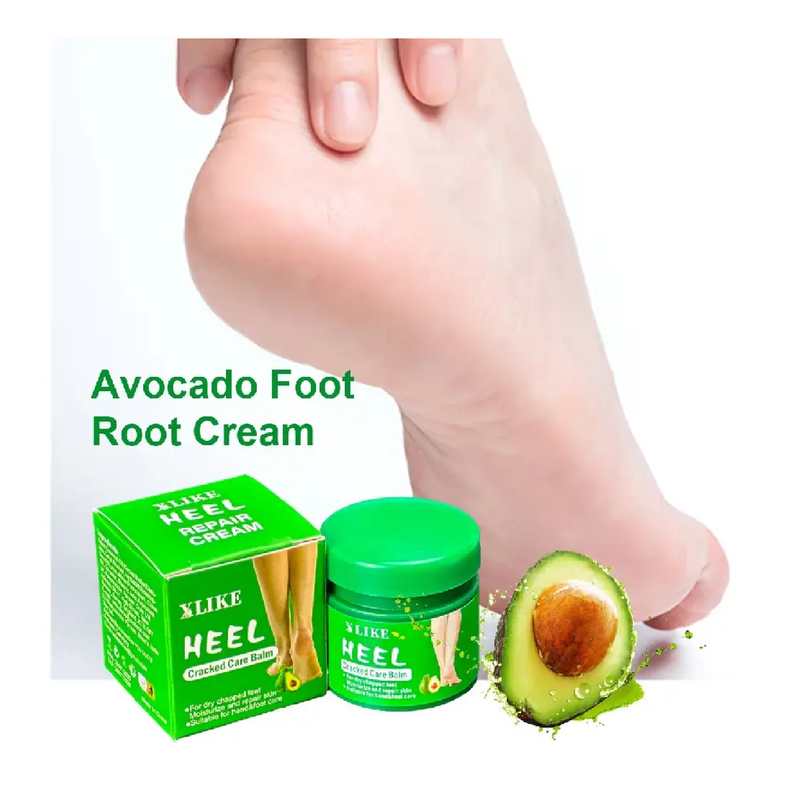 Cracked Heel Care Balm,Foot Cream For Dry Chapped Feet,Moisturizing Avocado Cream,Repair Dry Cracked Skin