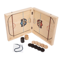 Crazy Games AST Sling Puck Game Fast Puck Table Game Super Winner Wooden Paced Football Slingshot Game Table Top Hockey Game Toys for Adults & Kids 24