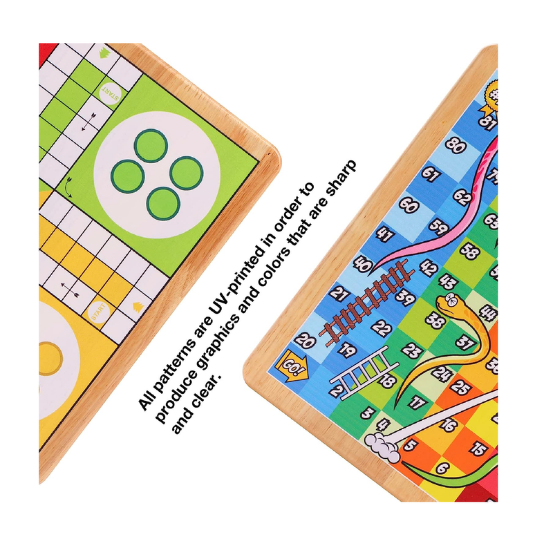 Traditional Classic Modern Full Size Family/Kids/Adult Ludo Fun Board Star  Game.