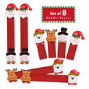 D-FantiX Christmas Refrigerator Handle Covers Set of 8, Santa Snowman Kitchen Appliance Covers Fridge Microwave Oven Dishwasher Refrigerator Door Handle Covers Protector Christmas Decorations
