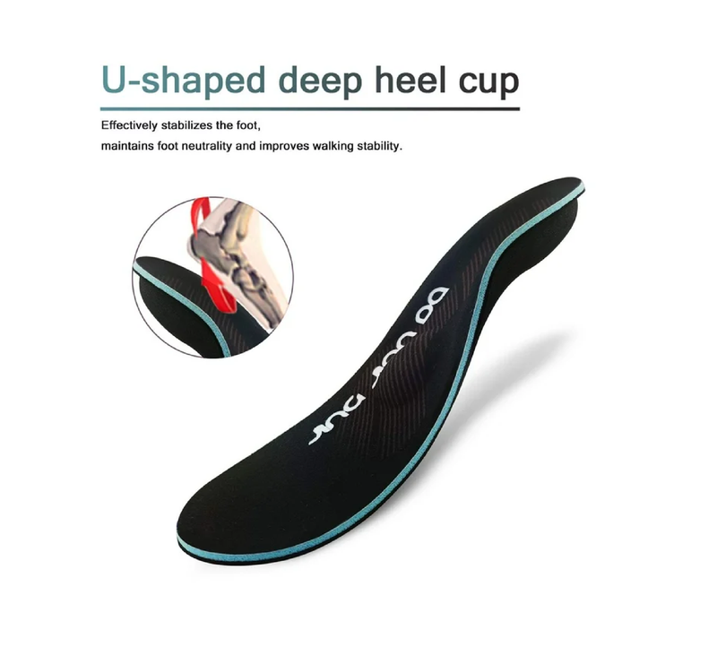 Severe Flat Feet Arch Support Insoles- Firm Arch Supports Orthotics Inserts Relieve Plantar Fasciitis,