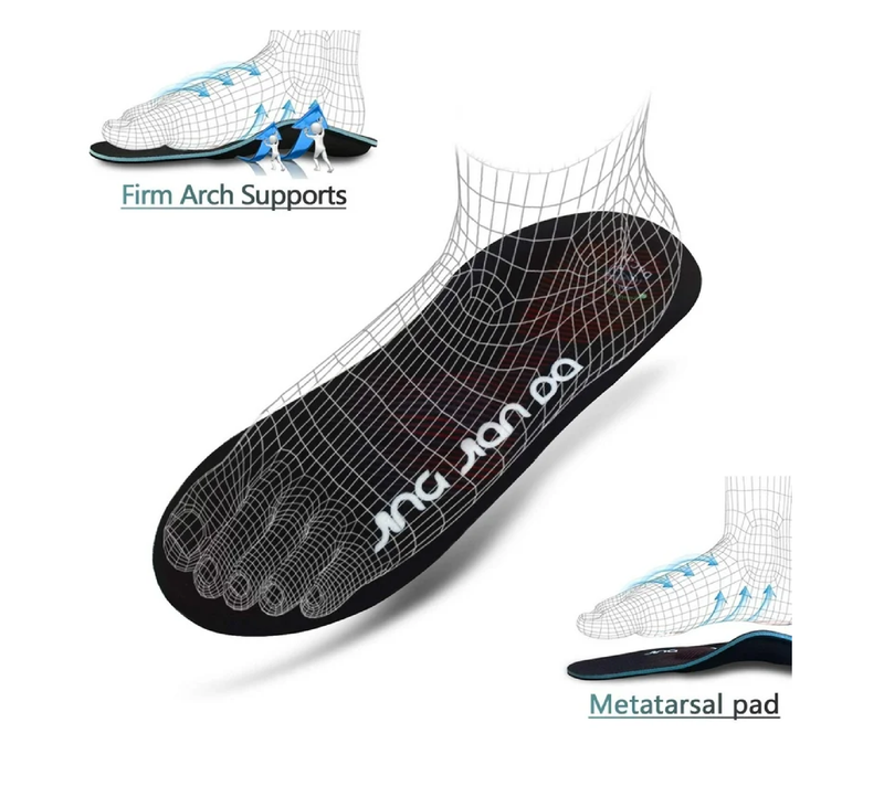 Severe Flat Feet Arch Support Insoles- Firm Arch Supports Orthotics Inserts Relieve Plantar Fasciitis,