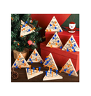 DEEKIN 24 Pack Wooden Triangle Peg Game Triangle Wooden Board Games Triangle Game Bulk Wooden Triangle Board Games Family