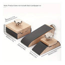 DIY Leather Craft Edge Tool Beech Block Handmade Leather Durable Tanned Tool Wooden Edge Grinding Sandpaper Treatment